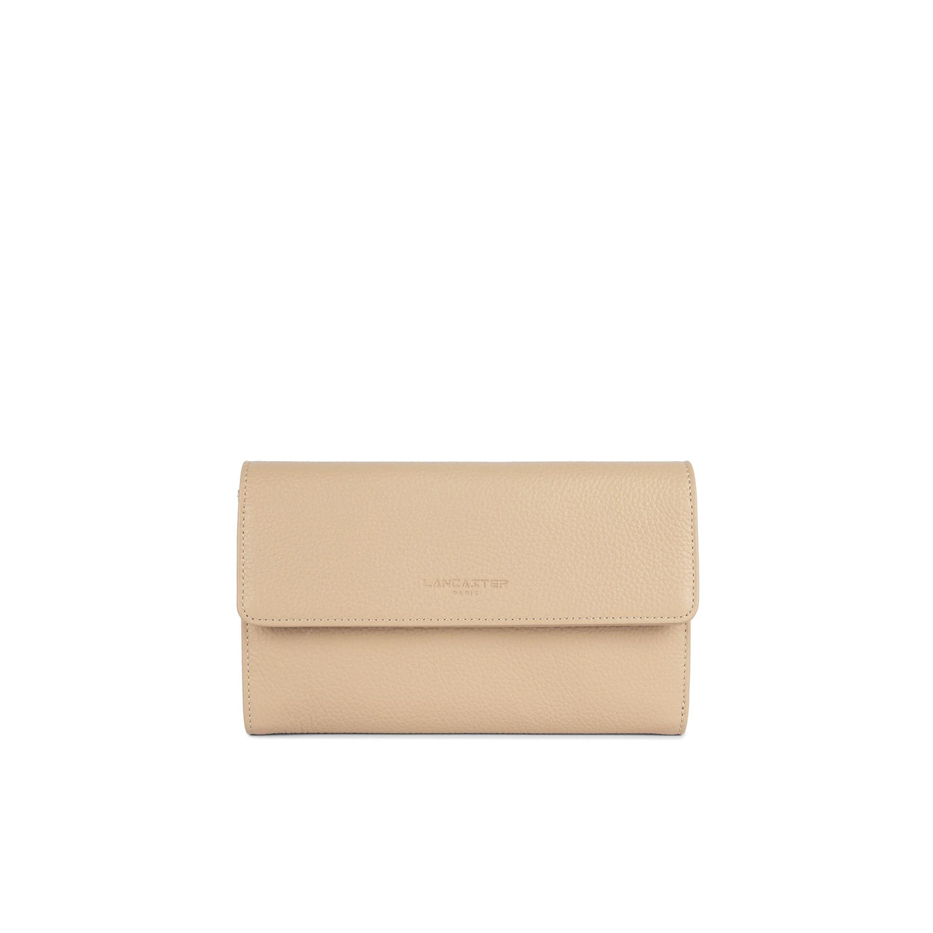 Lancaster Foulonne Double Companion Wallet 170-22 Dark Beige