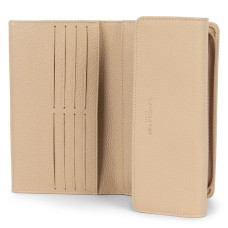 Lancaster Foulonne Double Companion Wallet 170-22 Dark Beige