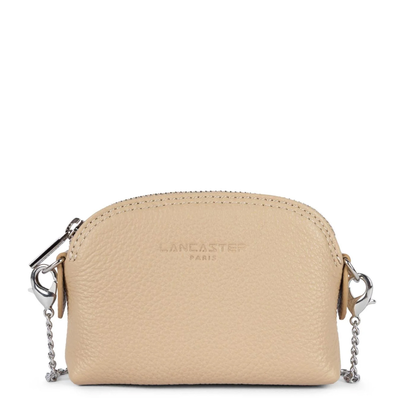 Lancaster Foulonne Double Coin Purse 170-28 Dark Beige