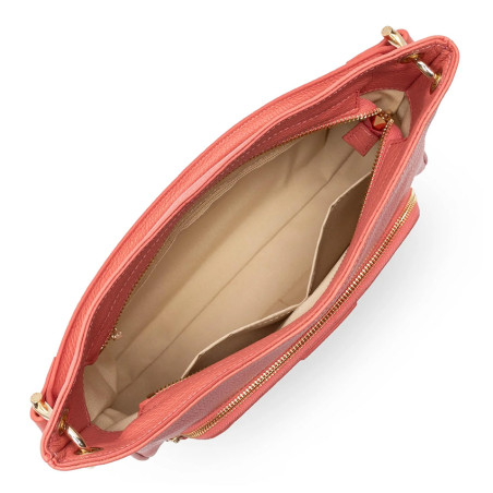 Lancaster Dune Sac A Main 529-86 Rose Blush ouvert