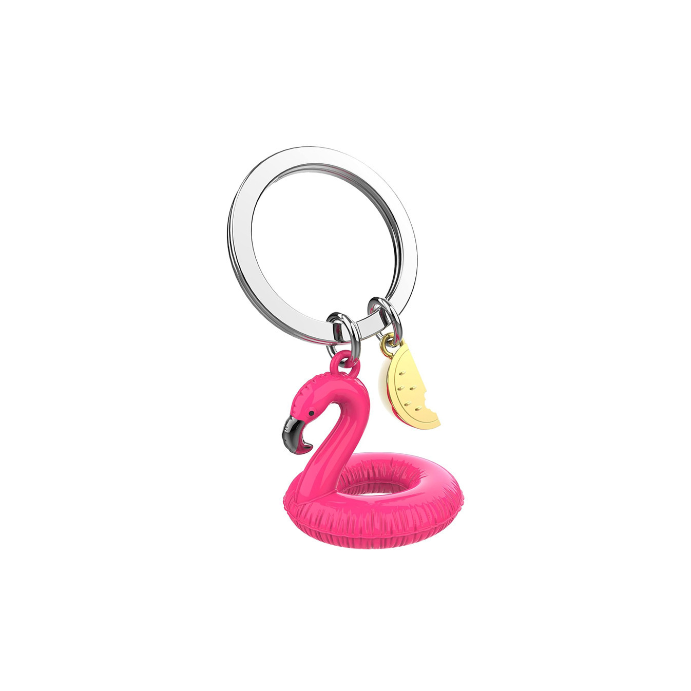 Metalmorphose Keychain Pink Flamingo Float