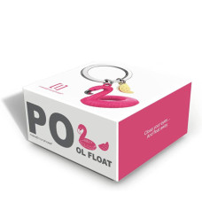 Metalmorphose Keychain Pink Flamingo Float