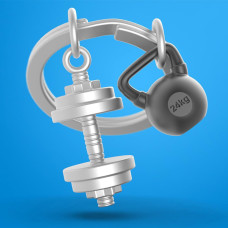 Metalmorphose Keychain Muscle