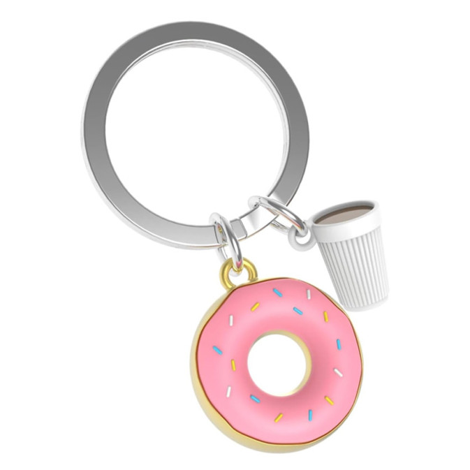 Metalmorphose Donut Keychain