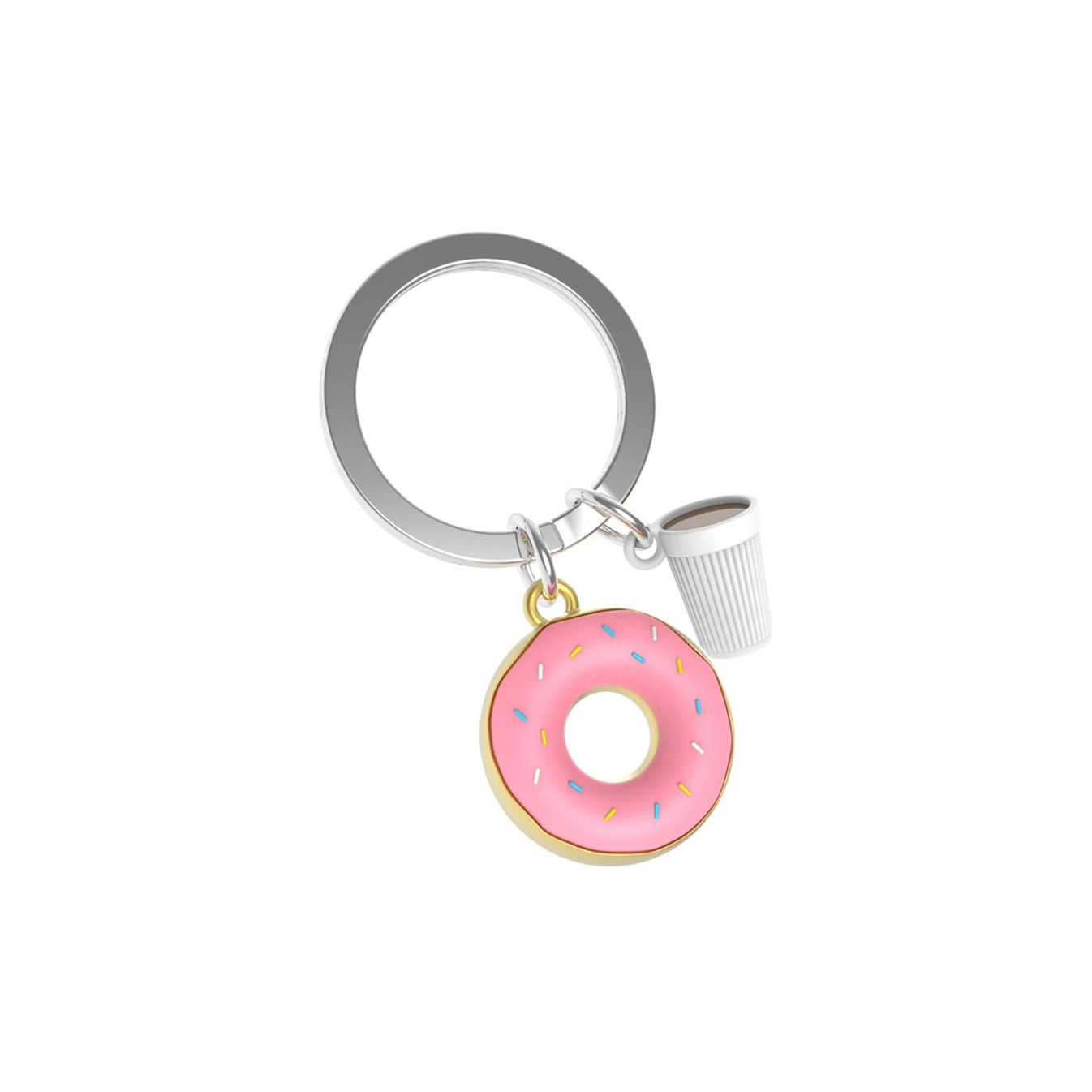 Metalmorphose Donut Keychain