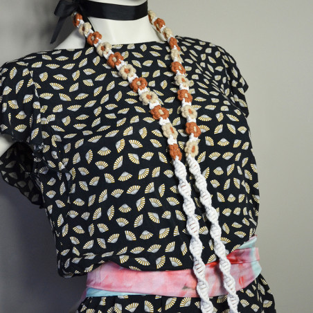 Charlot Smartphone Flower Chain macrame brown