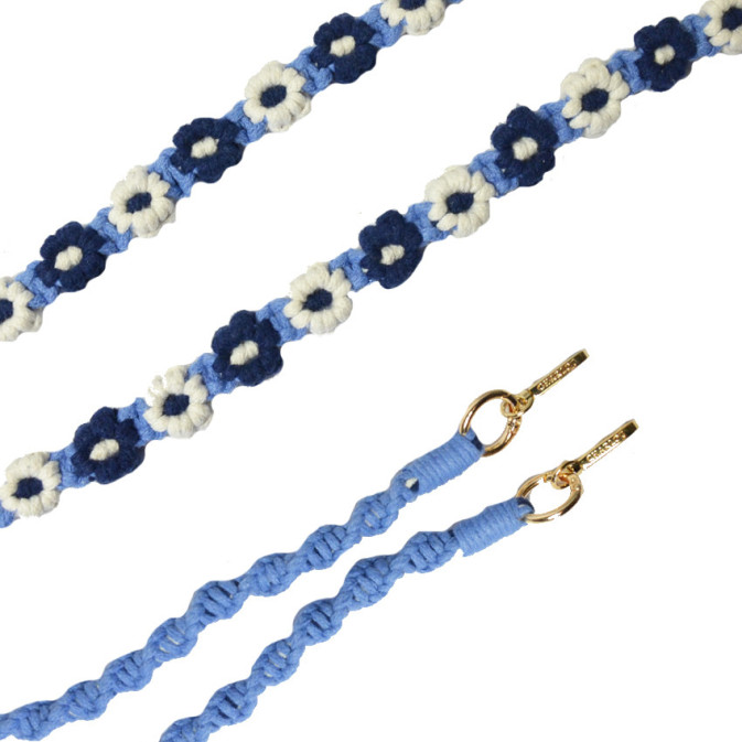 Charlot Smartphone Flower Chain macramé blue