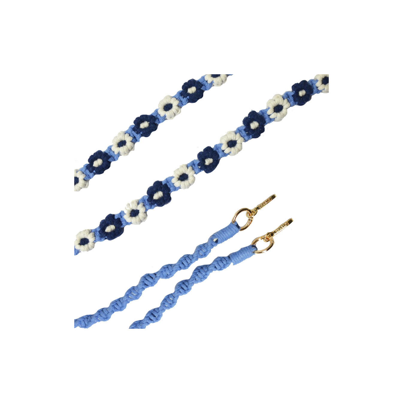 Charlot Smartphone Flower Chain macramé blue