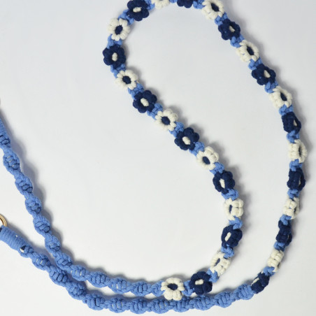 Charlot Smartphone Flower Chain macramé blue