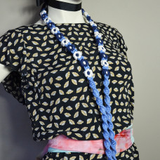 Charlot Smartphone Flower Chain macramé blue