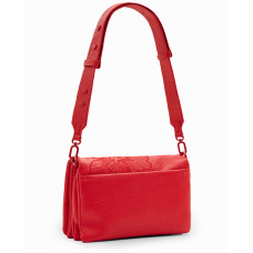 Desigual Alpha Sac à Bandoulière Brodé Carmin dos
