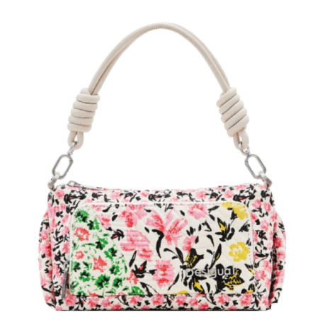 Desigual Fabulosa Baguette Bag Canvas Flowers
