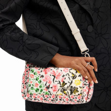 Desigual Fabulosa Baguette Bag Canvas Flowers