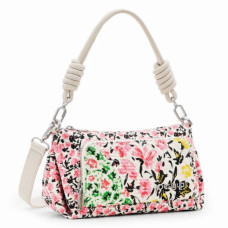 Desigual Fabulosa Baguette Bag Canvas Flowers