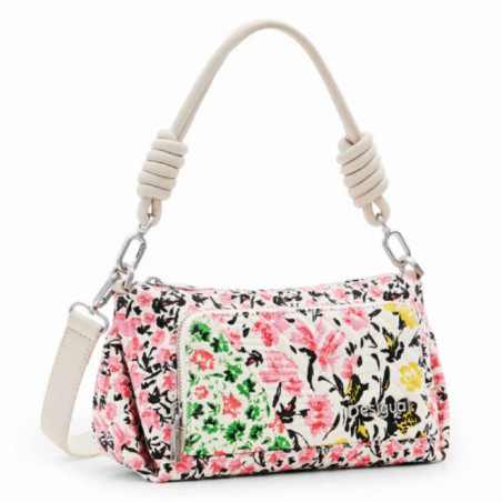 Desigual Fabulosa Baguette Bag Canvas Flowers