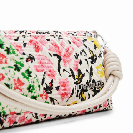 Desigual Fabulosa Baguette Bag Canvas Flowers