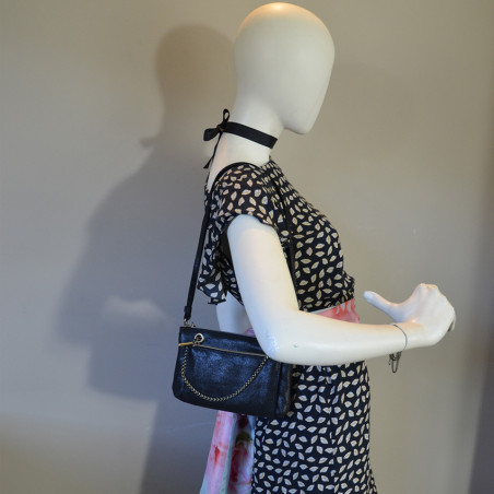 Mila Louise Palom X Small Trotter Bag Black Leather