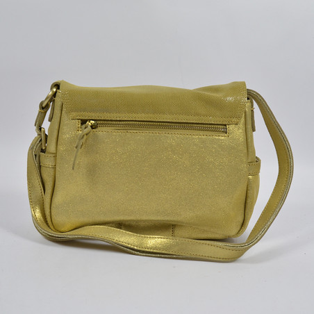 Mila Louise Bax Crossbody Leather Gold Bag