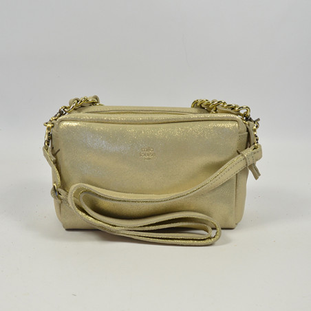 Mila Louise Mama X Sparkle Leather Trotter Bag Opal
