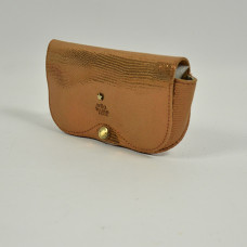 Mila Louise Ossip LZ Glasses Case Lizard Camel