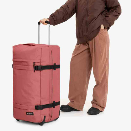 Eastpak Transit'r L Large Soft Wheeled Travel Bag 2k1 Terra Pink