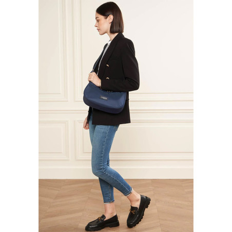 Lancaster Basic Vita Shoulder Bag 510-80 Navy Blue