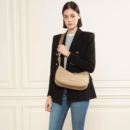 Lancaster Basic Vita Shoulder Bag 510-80 Sand