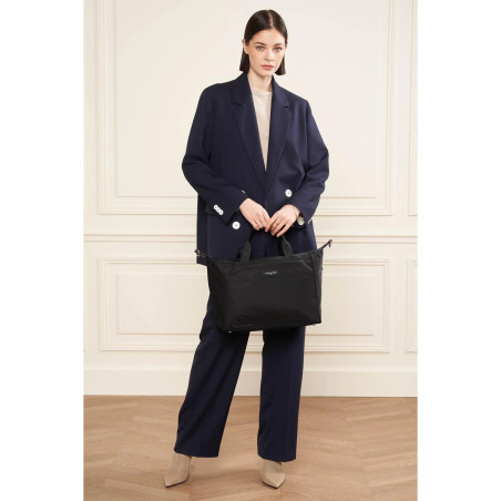 Lancaster Basic Vita Large Tote Bag 510-82 Black