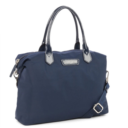 Lancaster Basic Verni Shopping Bag 514-66 Navy Blue