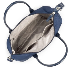 Lancaster Basic Verni Shopping Bag 514-66 Navy Blue