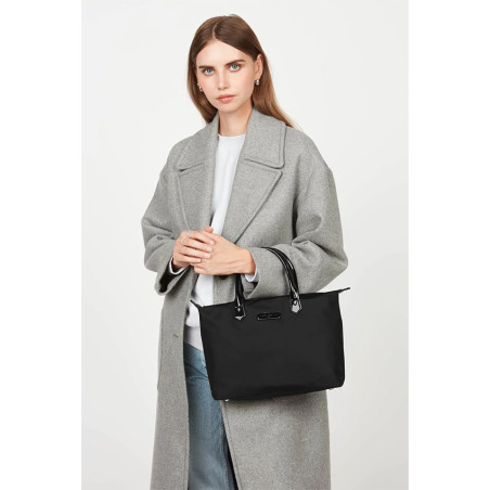 Lancaster Basic Verni Shopping Bag 514-66 Black