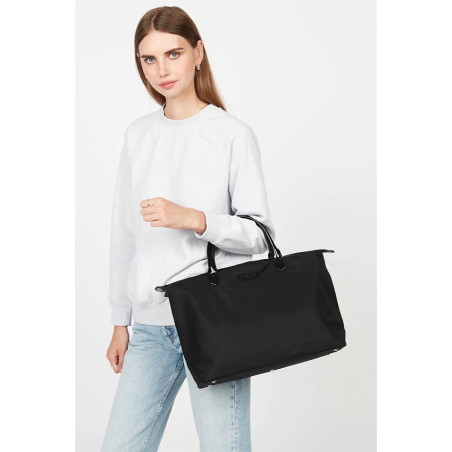 Lancaster Basic Verni Large Shopping Bag 514-67 Black