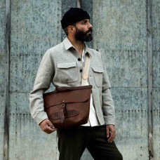 Lazard Satchel Cartable Brown Amber