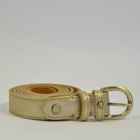 Mila Louise Pallas X Gold Leather Belt