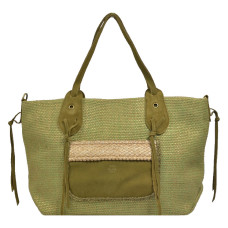 Mila Louise Prunela JT2 Shopping Bag Woven Khaki