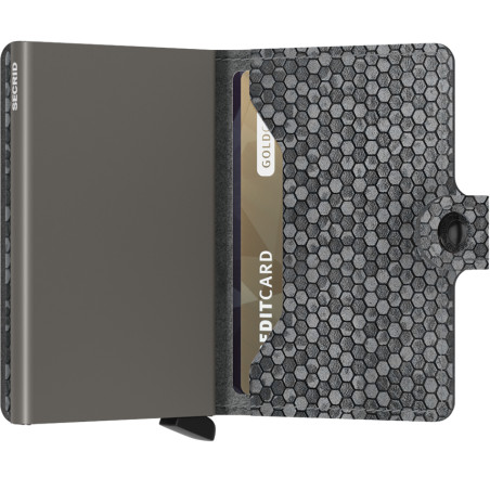 Secrid Miniwallet Hexagon Grey Cardholder