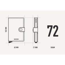 Secrid Miniwallet Zebra Light Grey Card Holder