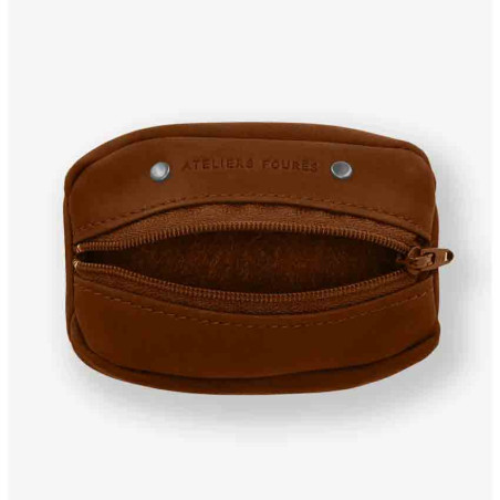 Ateliers Foures Baroudeur Coffee Bean Wallet Hector F909 Fauve