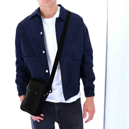 Fourès Workshops Classic Zephyr Black Leather Satchel