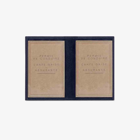 Ateliers Fourès Baroudeur Porte Papiers Hypérion F9244 Marine intérieur