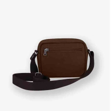 Jean Louis Fourès Mini Leather Pouch Cognac