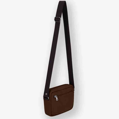 Jean Louis Fourès Mini Leather Pouch Cognac