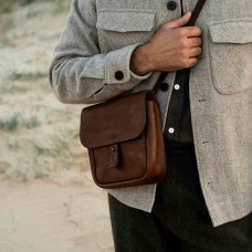 Bleu de Chauffe Cartridge Belt Cross-Body Brown
