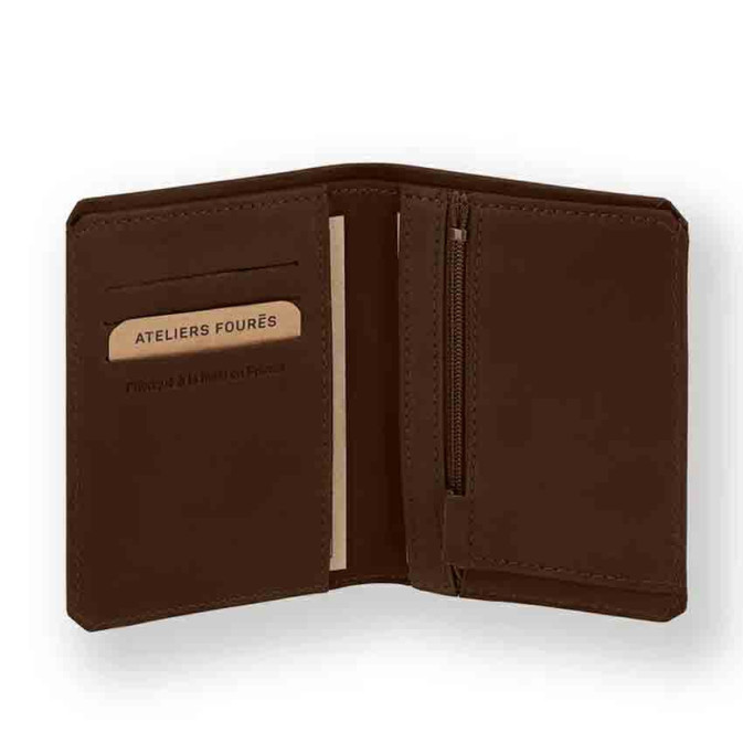 Ateliers Fourès Baroudeur Wallet F958 Cognac