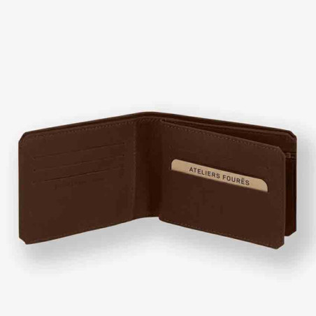 Ateliers Fourès Baroudeur Portefeuille en Cuir Ulysse F960 Cognac