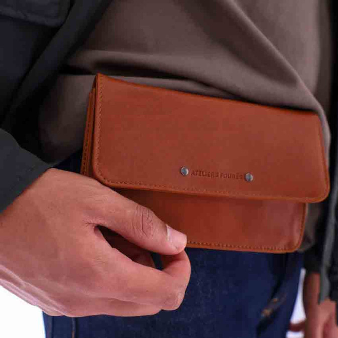 Fourès Workshops Baroudeur Minos Max F999 Fauve Pouch Belt