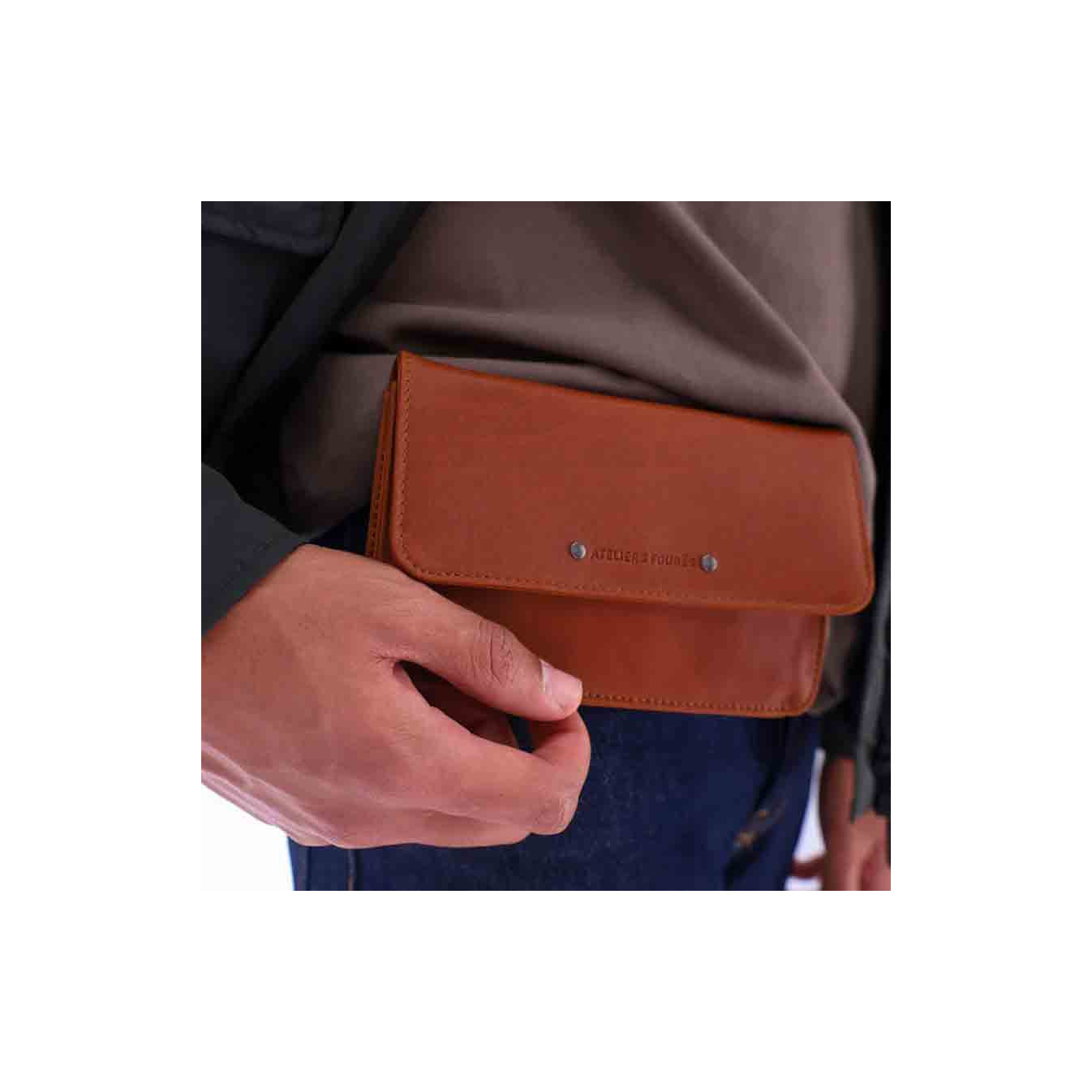 Fourès Workshops Baroudeur Minos Max F999 Fauve Pouch Belt
