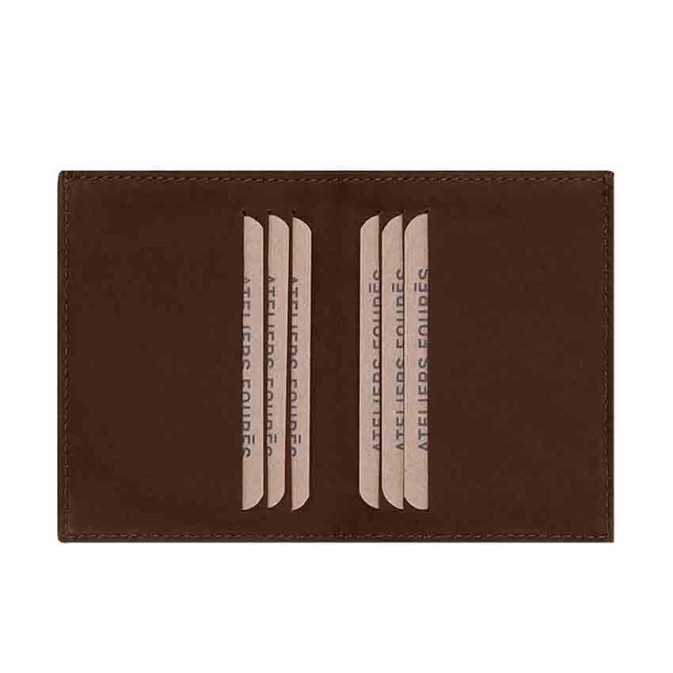 Ateliers Fourès Rhodes Leather Wallet F925 Cognac