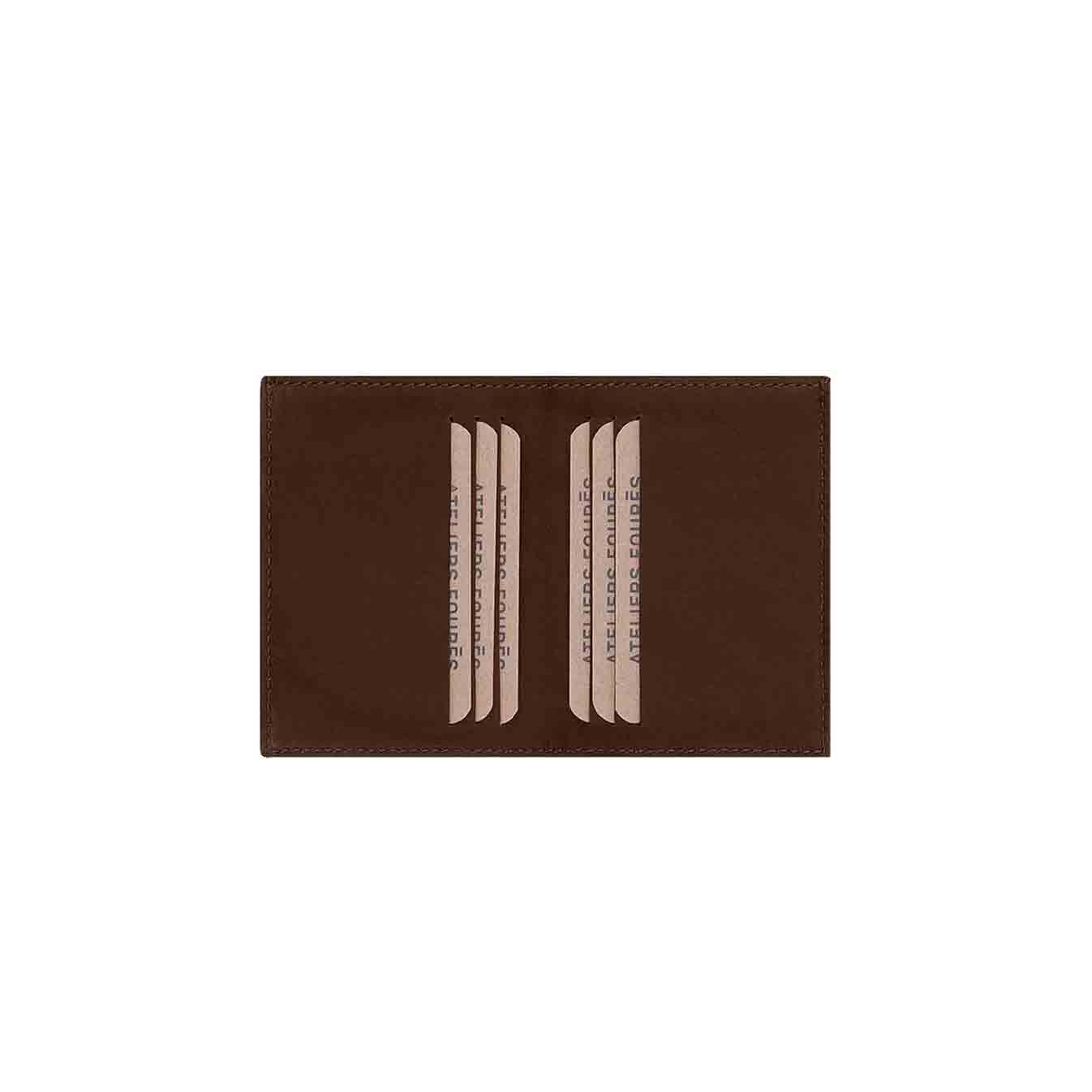 Ateliers Fourès Rhodes Leather Wallet F925 Cognac