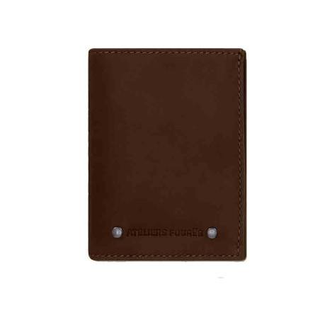 Ateliers Fourès Rhodes Leather Wallet F925 Cognac